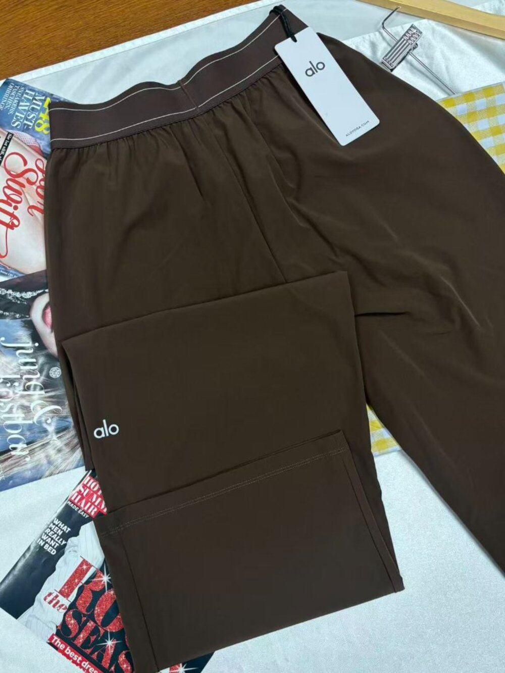 💯Alo Yoga Suit Up Trouser Coffee Brown🤎Regular 30-inch Inner Seam Length - Picture 4 of 11